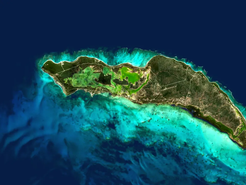 Satellite view of Anegada