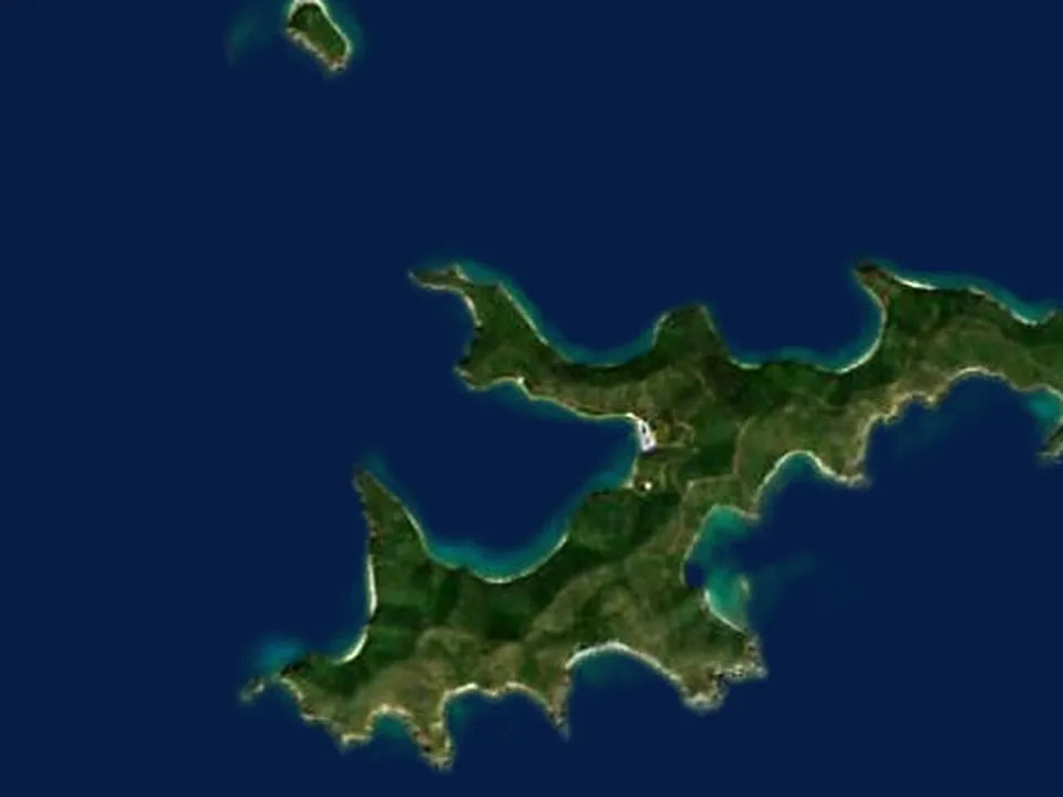 Satellite view of Norman Island