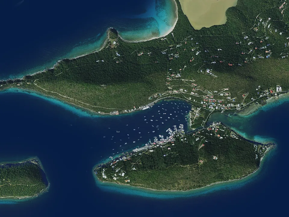 Satellite view of Soper's Hole